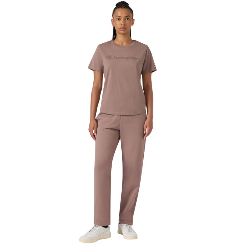 Champion Women's Short Sleeve T-shirt Dark Beige 119125 MS513