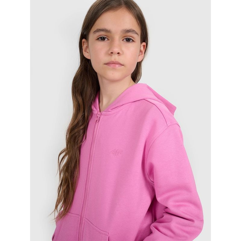 Girls’ 4F Zip-Up Hooded Sweatshirt 4FJRAW25TSWSF2466-54S