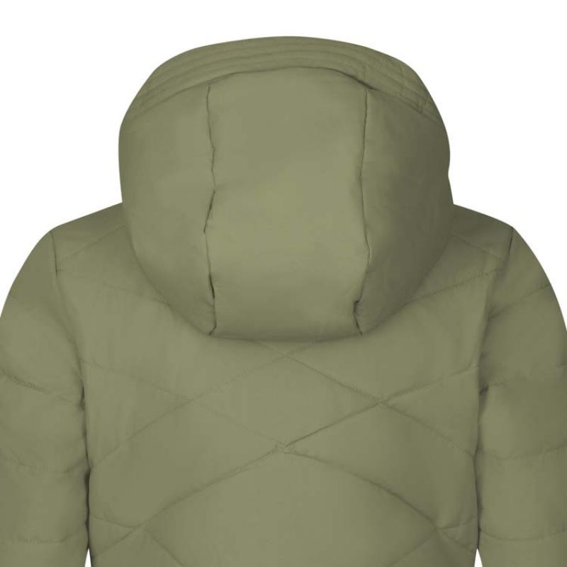 Trollkids Girls Bergen Coat long waterproof green insulated jacket for girls (460-350) In preparation Your Sports Performance