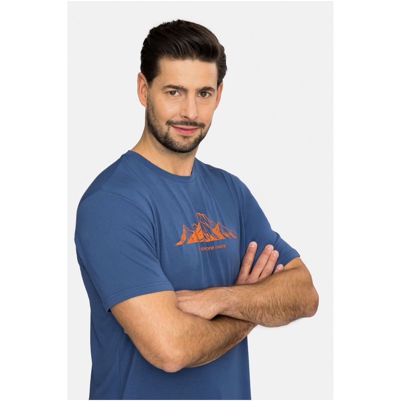 VIKING Lenta Bamboo Light Man Men's T-Shirt, Navy Blue