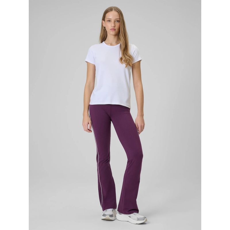 Women's slim plain T-shirt 4F 4FRAW25TTSHF3623-10S 4f