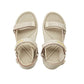Lee Cooper women's shoes velcro sandals for summer on the beach, light beige cream Lee Cooper