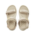 Lee Cooper women's shoes velcro sandals for summer on the beach, light beige cream Lee Cooper