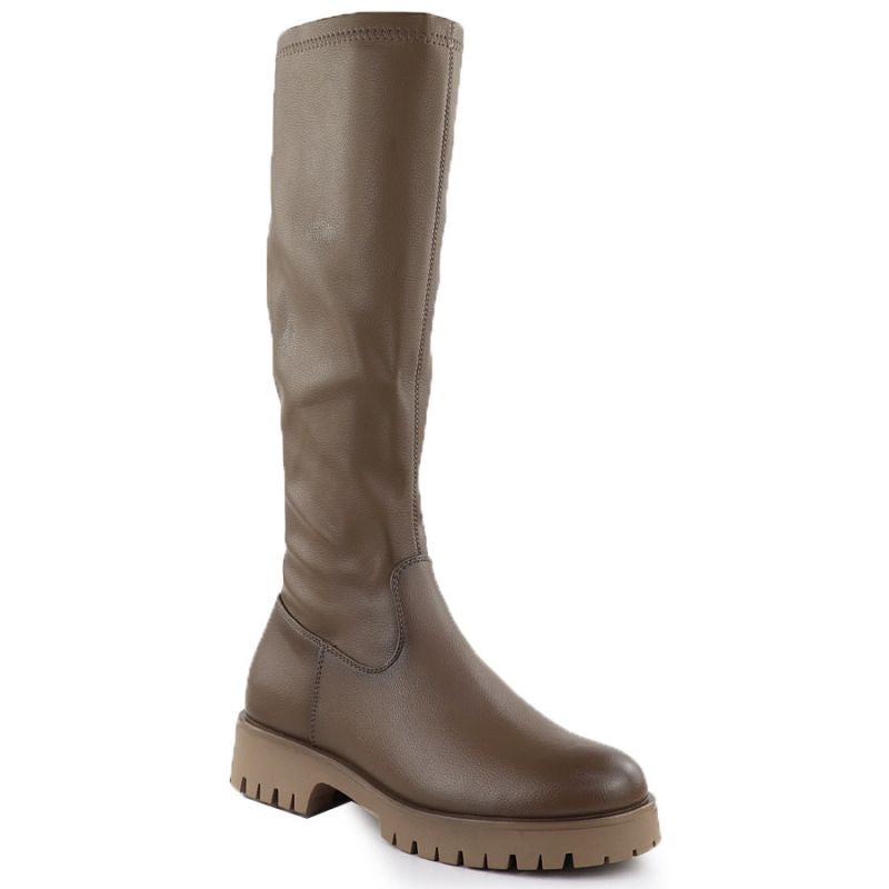 Women's khaki platform boots Potocki 25-12729 Footwear Your Sports Performance