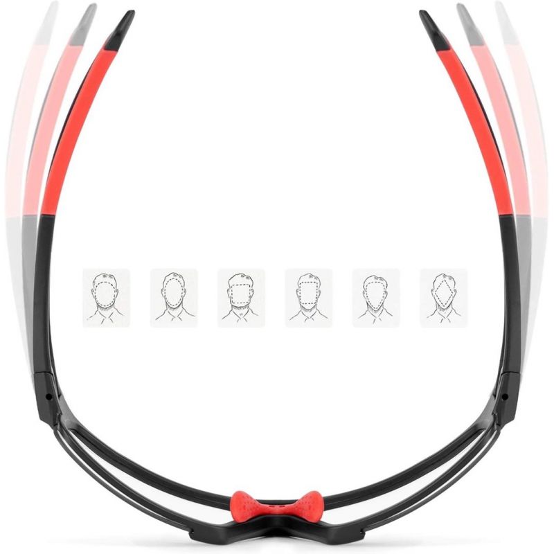 Rockbros SP216BK Photochromic UV400 Cycling Glasses - Black and Red Import z Action/Rowery i akcesoria/Okulary Your Sports Performance