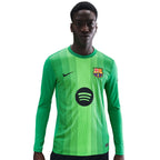 Nike FC Barcelona 2025/26 Stadium Goalkeeper Men's Jersey Green HQ0477 311