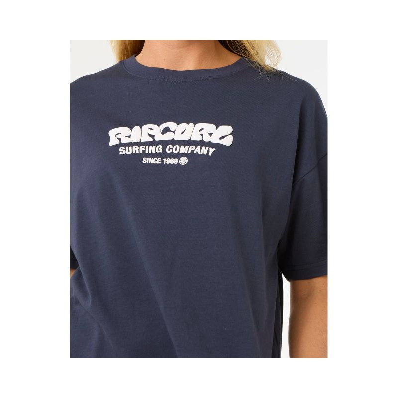 RIP CURL Surf Puff Relaxed Tee, navy blue