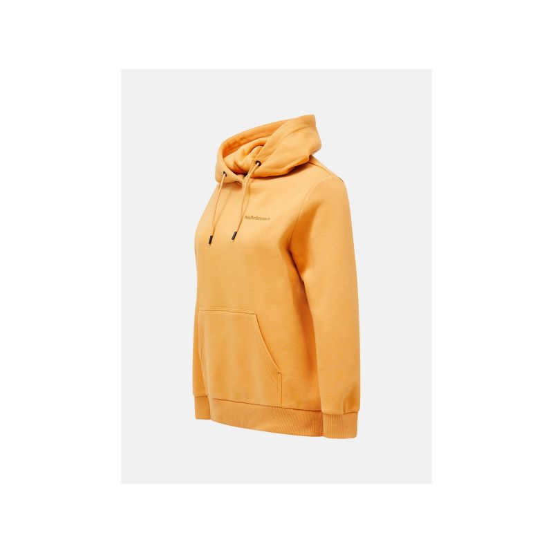 Peak Performance W Original Small Logo Hoo Orange Sweatshirt Clothing Your Sports Performance