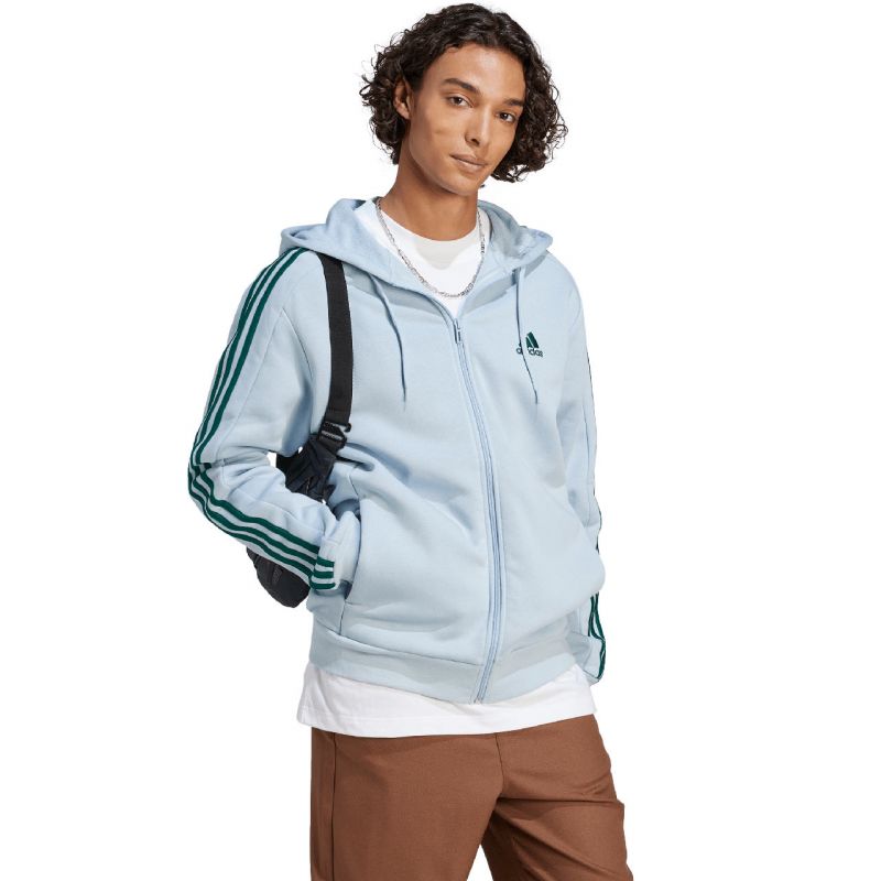 adidas Essentials Fleece 3-Stripes Full-Zip M sweatshirt IJ8932 Clothing/Training Adidas