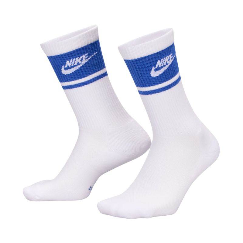 Nike Everyday Elevated Crew Socks 3 Pairs White and Blue IM7949 904