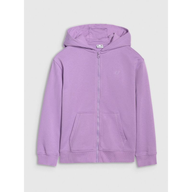 Girls' sweatshirt with a hood, 4F 4FJRAW25TSWSF2466-51S Clothing Your Sports Performance