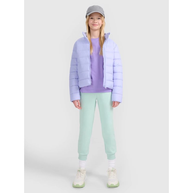 Girls' down jacket with synthetic filling 4F 4FJWSS25TDJAF515-52S *Kategoria tymczasowa Your Sports Performance