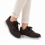Women's brown suede leather shoes Vinceza 66903 To be categorized Your Sports Performance