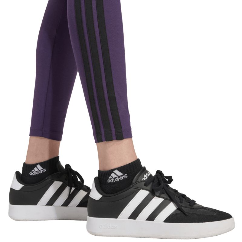 Women's adidas Essentials 3-Stripes Cotton Leggings Purple JY3176 In preparation Adidas