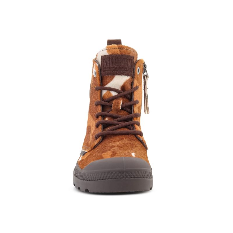PALLADIUM PAMPA HI ZIP PONY COW PRINT 95983-911