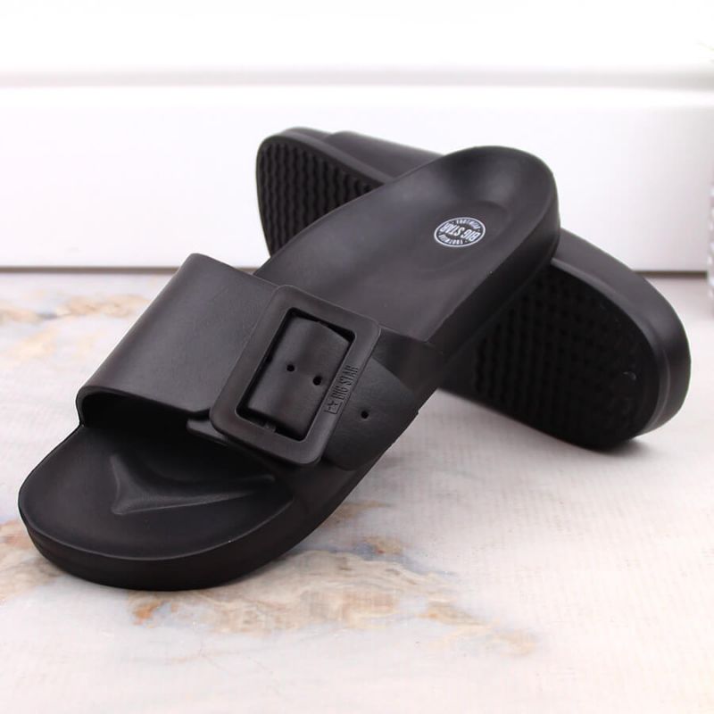 Black beach slippers Big Star W FF274A389 Footwear/Outdoor Your Sports Performance