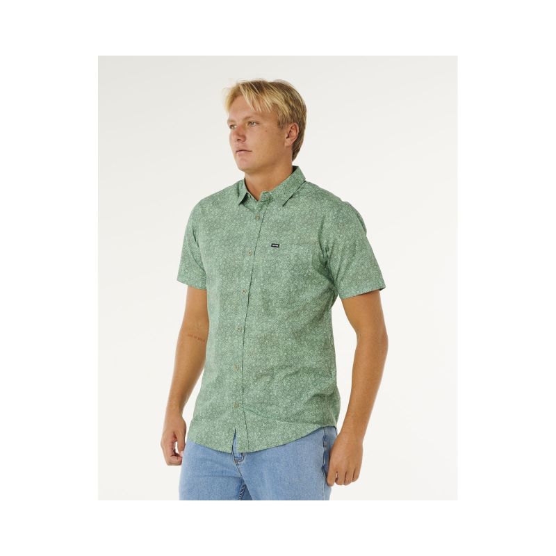 RIP CURL Men's Hypno Micro S/S Shirt Green