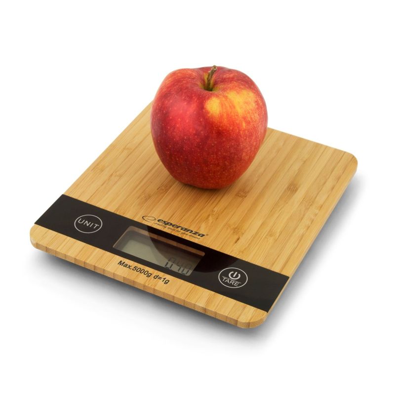 Esperanza Bamboo EKS005 kitchen scale (beige) AGD - Produkty/Wagi kuchenne Your Sports Performance