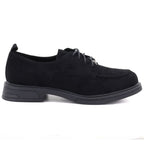 Women's black suede shoes Vinceza 62332