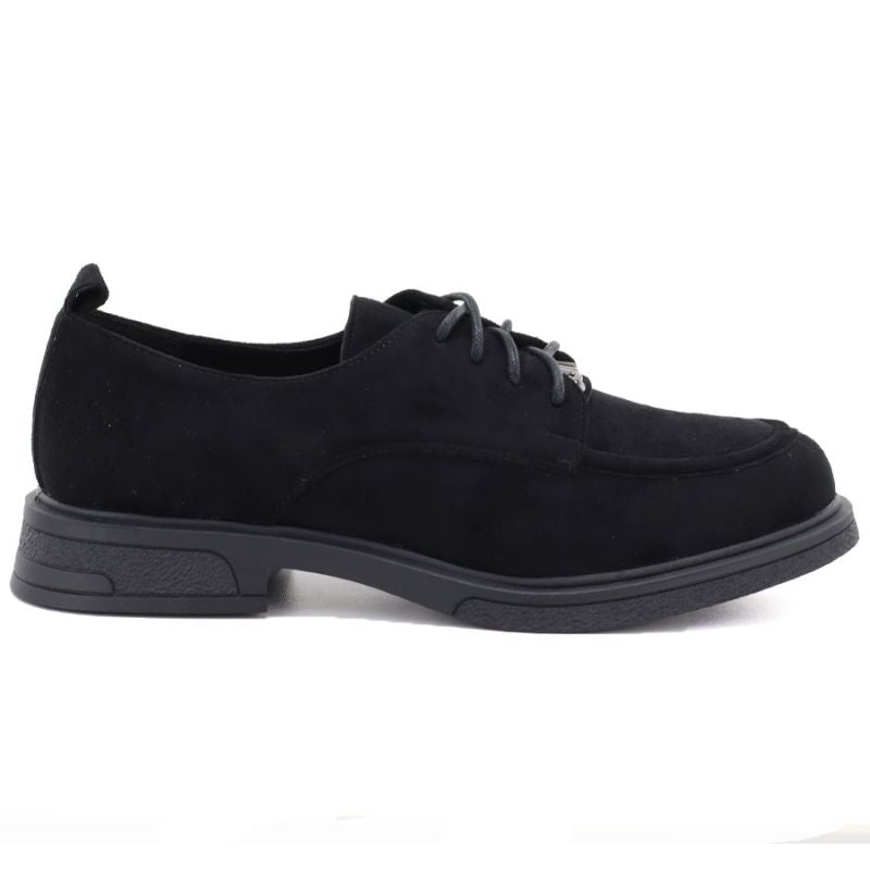 Women's black suede shoes Vinceza 62332