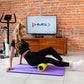 Club fitness mat with holes HMS Premium MFK01 Violet Black Accessories/Training equipment Your Sports Performance