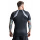 Gray short sleeve rashguard with DBX Bushido logo ODZIEŻ - Koszulki treningowe Your Sports Performance