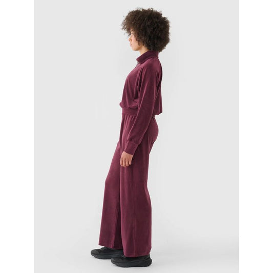 Women's 4F 4FRAW24TTROF1352-60S Velour Wide Leg Sweatpants *Kategoria tymczasowa Your Sports Performance