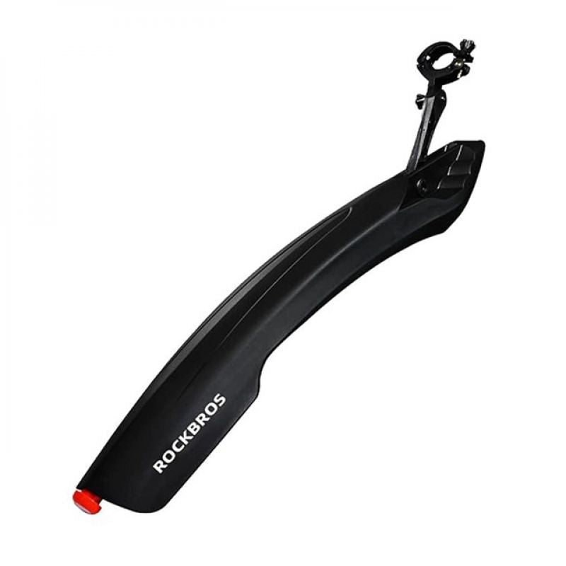 Rockbros DNB8001BK Mudguard with Red LED Light - Black In preparation Your Sports Performance