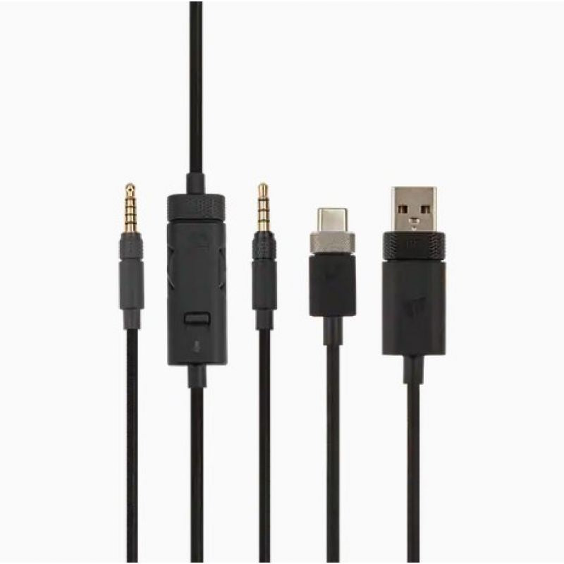 Corsair VIRTUOSO RGB Wireless XT Wired & Wireless Bluetooth Headband Headset Black Gaming PC/Słuchawki Your Sports Performance