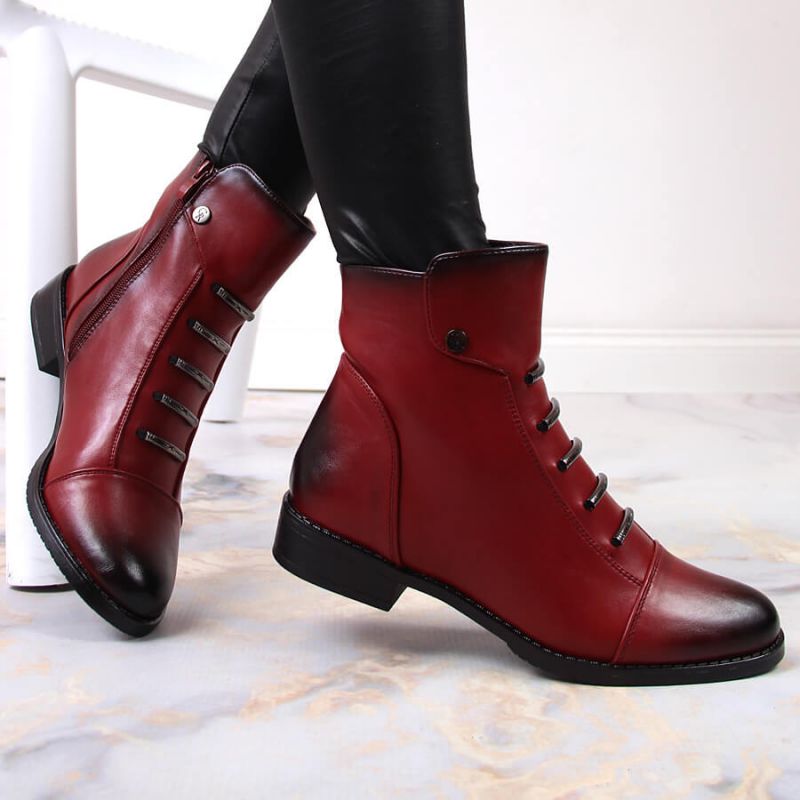 Jezzi W JEZ52G red insulated ankle boots with decorations Footwear/Outdoor/Jezzi Your Sports Performance