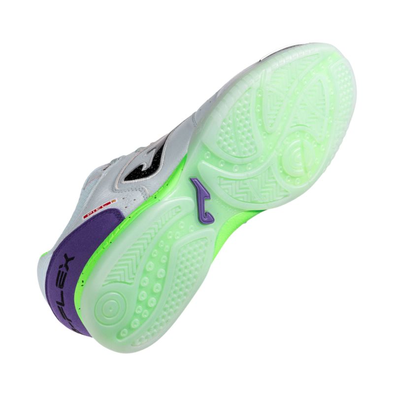 Joma Top Flex 2505 Indoor football boots white and purple TOPW2505IN Joma