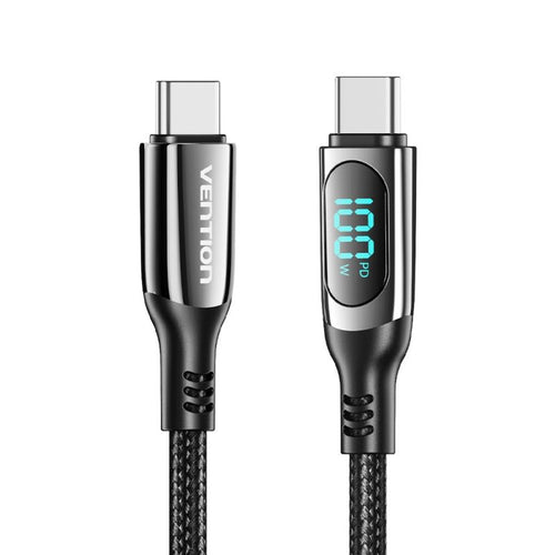 USB-C to USB-C Vention USB 2.0 5A Cable 1.2m with Display Black In preparation Your Sports Performance