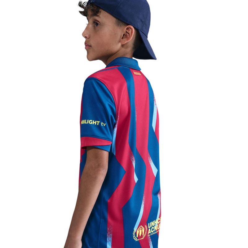 Nike FC Barcelona Stadium 25/26 Kids' Navy-Red Jersey FZ1307 432