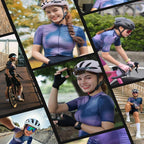Rockbros 15110006004 TVI M women's cycling jersey - navy blue