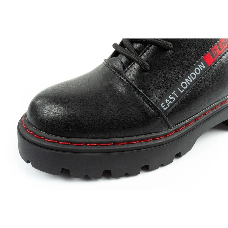 Lee Cooper boots, women's boots, leather boots, black, red, warm Lee Cooper