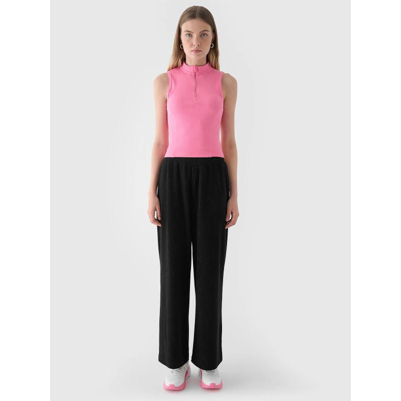 Women's slim ribbed knit top 4F 4FRAW24TSLEF182-54S *Kategoria tymczasowa Your Sports Performance