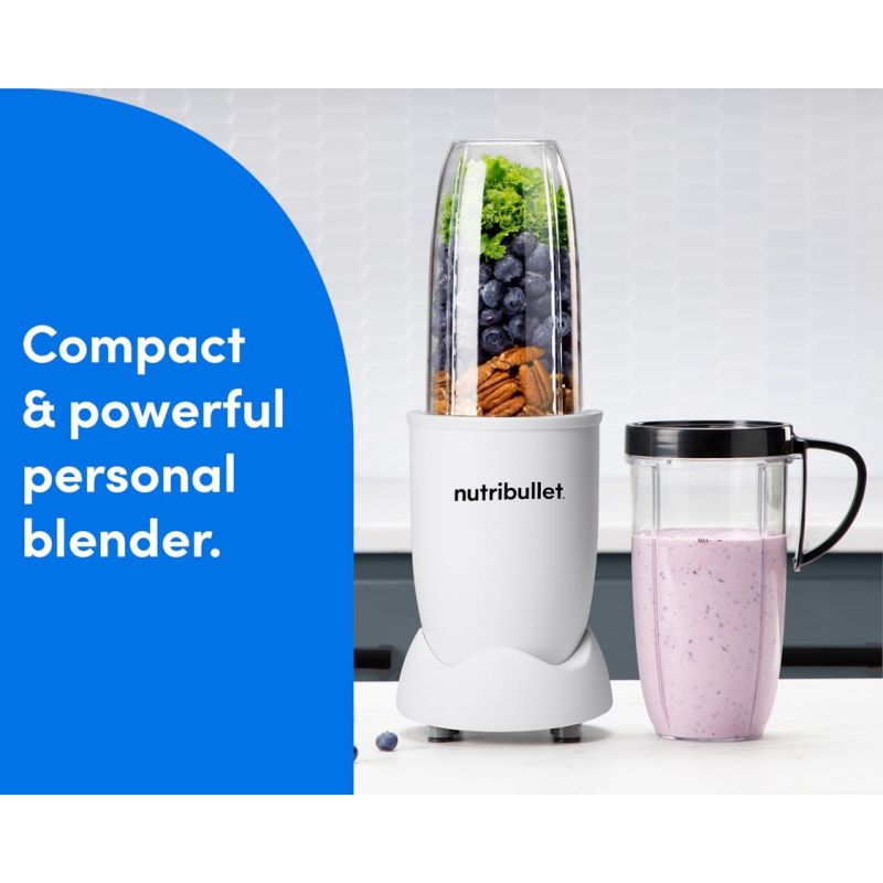 NutriBullet Nb907MAW Jug Blender, Matte White AGD - Produkty/Miksery / Blendery Your Sports Performance