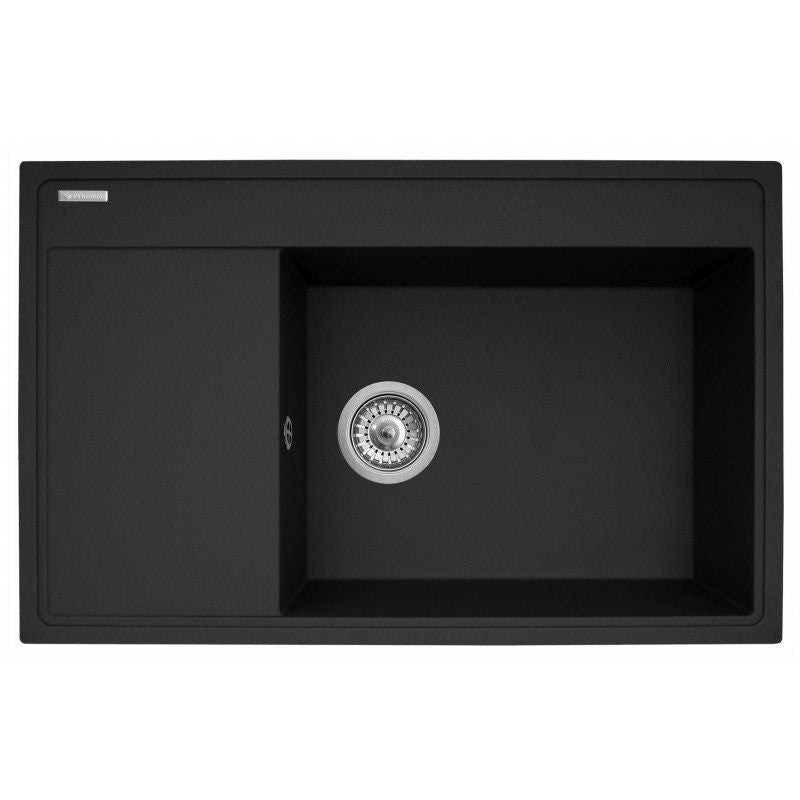 Set - PYRAMIS CAMEA Sink (79x50) 1B 1D R + IDEA Black Edition Faucet - 070168502BE - Volcano AGD - Produkty/Zlewozmywaki Your Sports Performance