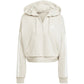 Women's adidas Essentials 3-Stripes French Terry Quarter-Zip Hoodie Beige JN1958 In preparation Adidas