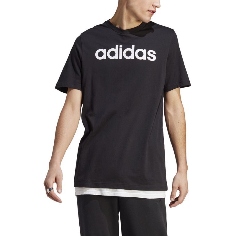 adidas Essentials Single Jersey Linear Embroidered Logo Tee M IC9274 Clothing/Training Adidas
