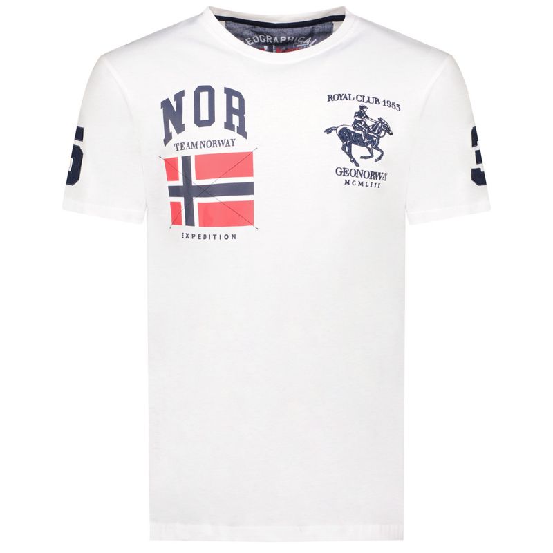 Geographical Norway Jequestre T-shirt 254 M SY1305H/GN-White Clothing/Lifestyle/T-shirts/ Geographical Norway Your Sports Performance