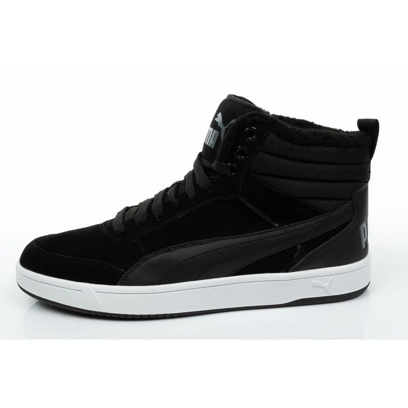 Puma men's Rebound Street black insulated ankle boots