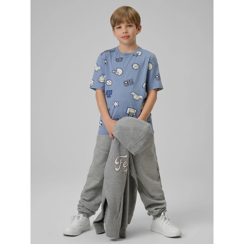 Boy's regular printed T-shirt 4F 4FJRSS26TTSHM3466-32A 4f