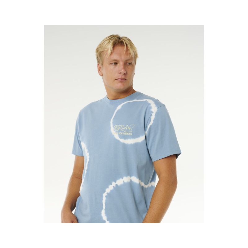Men's RIP CURL Pacific Rinse Fin Tee Blue