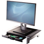 MONITOR RISER STANDARD BLACK/SILVER 8031101 FELLOWES Ergonomia użytkowania/Podstawki pod monitor Your Sports Performance