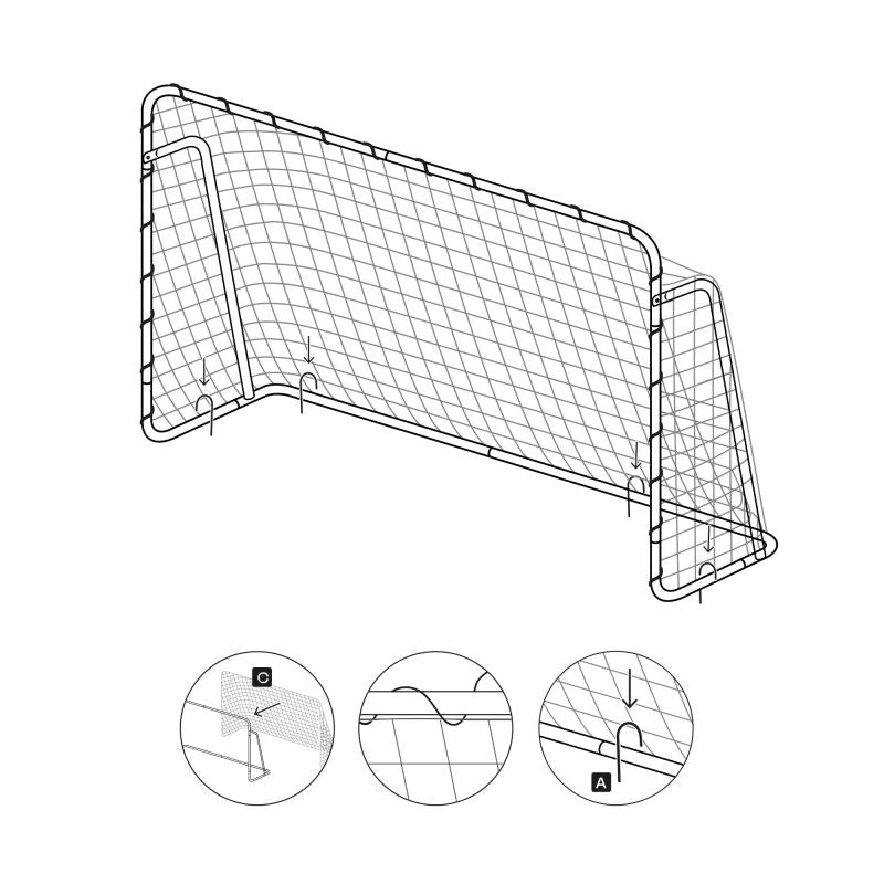 Meteor football goal 215x150x90 cm 16924 Accessories/Sports facilities equipment Your Sports Performance