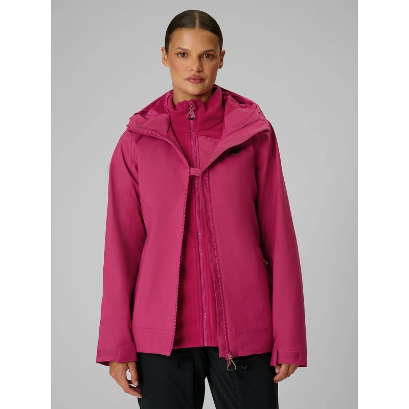 Women's trekking jacket 3 in 1 membrane 10000 4F 4FRAW26TTJAF1368-54S