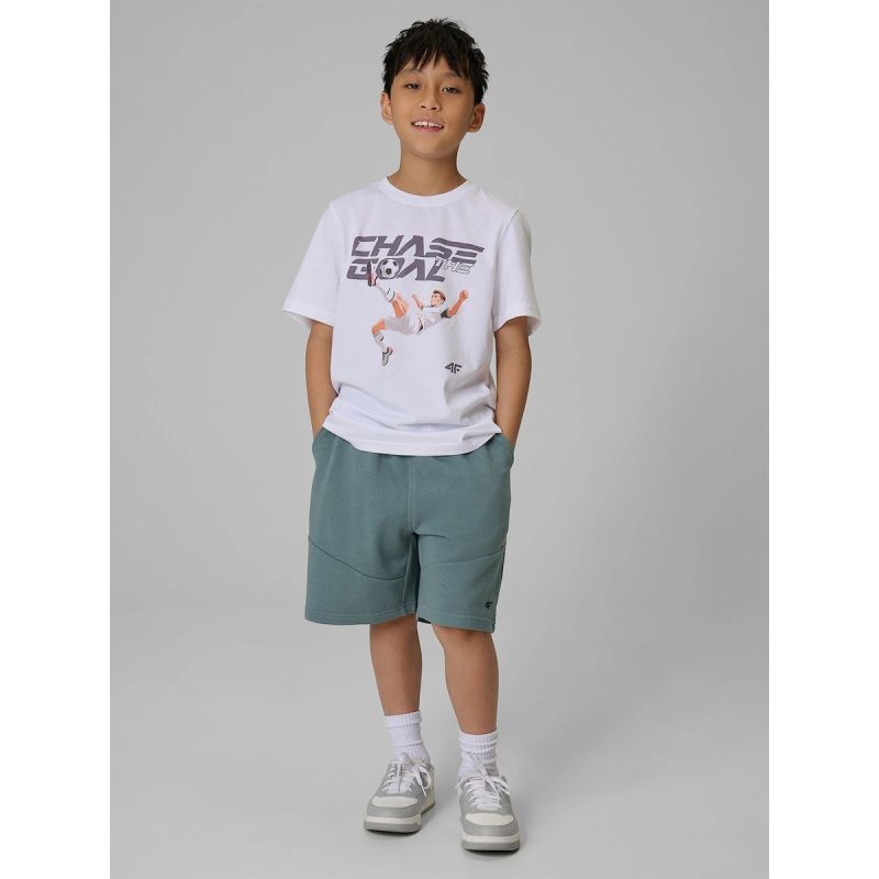 Boys' Regular-Fit Graphic T-Shirt 4F 4FJRAW26TTSHM4629-10S