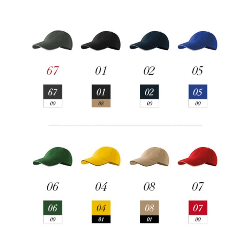 Malfini Sandwich 6P Cap MLI-30667 Clothing/Multisport Malfini