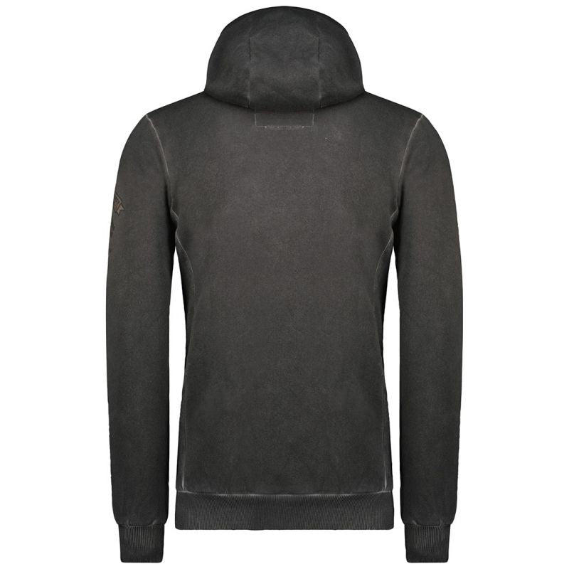 Geographical Norway Gymclass EO Tiedye Badge sweatshirt M WU8270H-GNO-BLACK Clothing/Outdoor/Geographical Norway Your Sports Performance